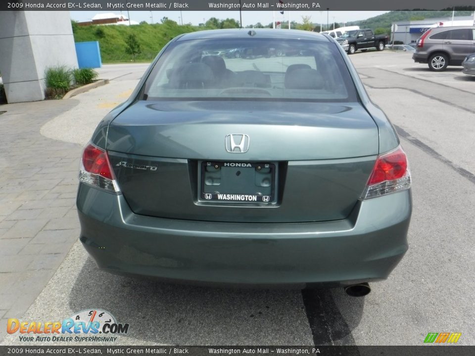 2009 Honda Accord EX-L Sedan Mystic Green Metallic / Black Photo #8
