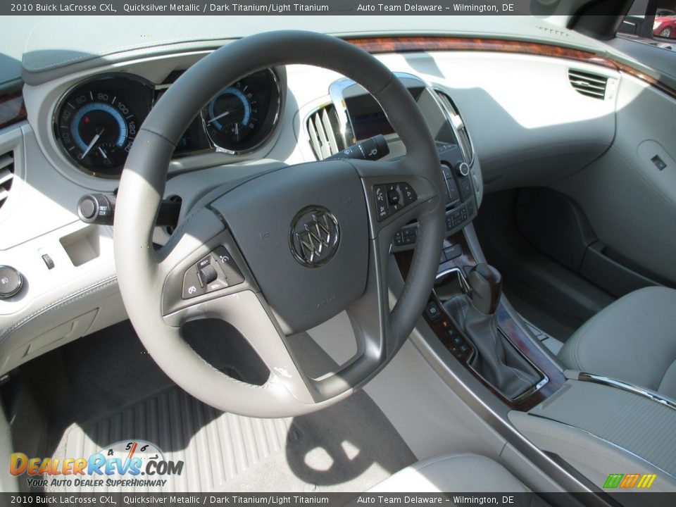2010 Buick LaCrosse CXL Quicksilver Metallic / Dark Titanium/Light Titanium Photo #11
