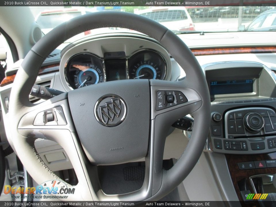 2010 Buick LaCrosse CXL Quicksilver Metallic / Dark Titanium/Light Titanium Photo #12