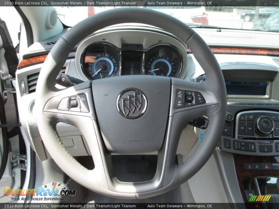 2010 Buick LaCrosse CXL Quicksilver Metallic / Dark Titanium/Light Titanium Photo #13