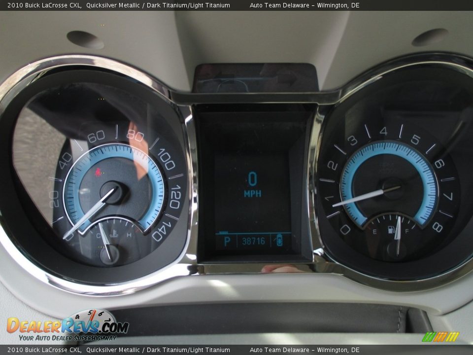 2010 Buick LaCrosse CXL Quicksilver Metallic / Dark Titanium/Light Titanium Photo #30