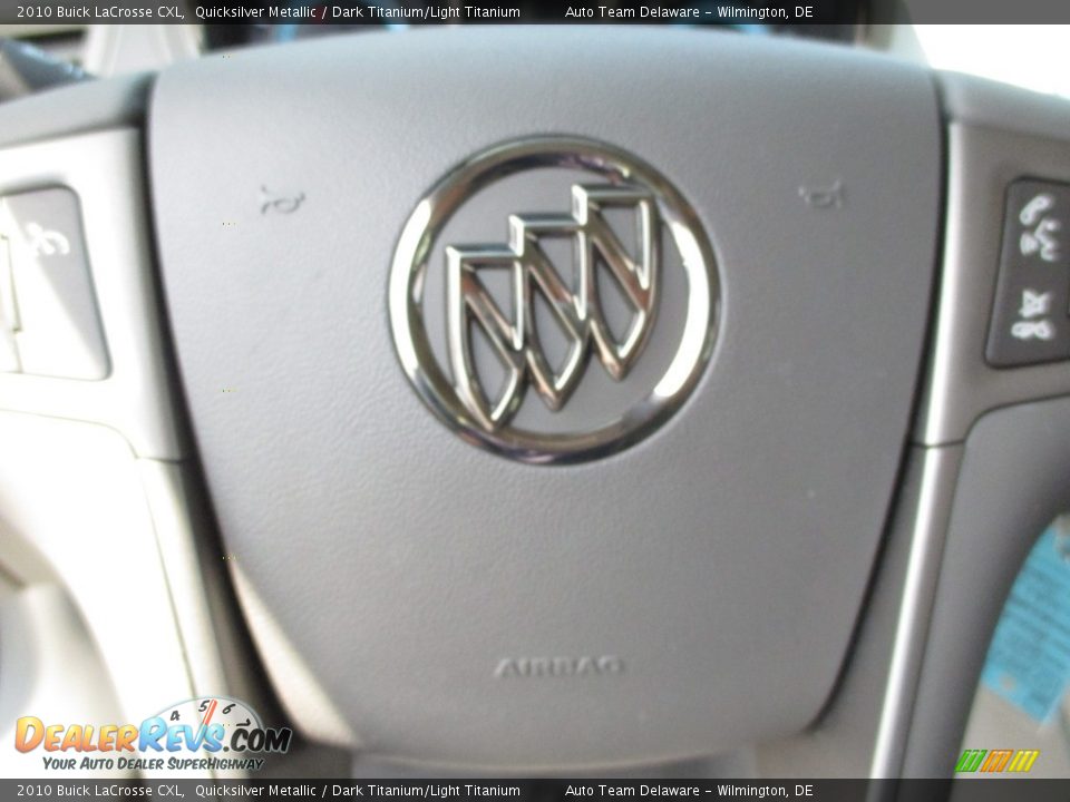 2010 Buick LaCrosse CXL Quicksilver Metallic / Dark Titanium/Light Titanium Photo #34