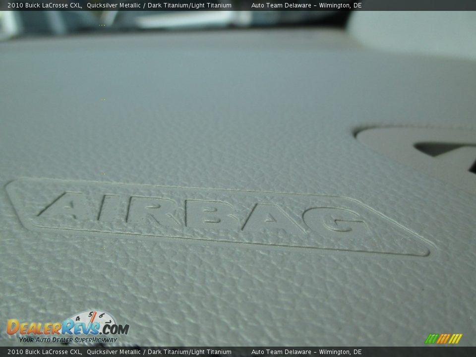 2010 Buick LaCrosse CXL Quicksilver Metallic / Dark Titanium/Light Titanium Photo #36