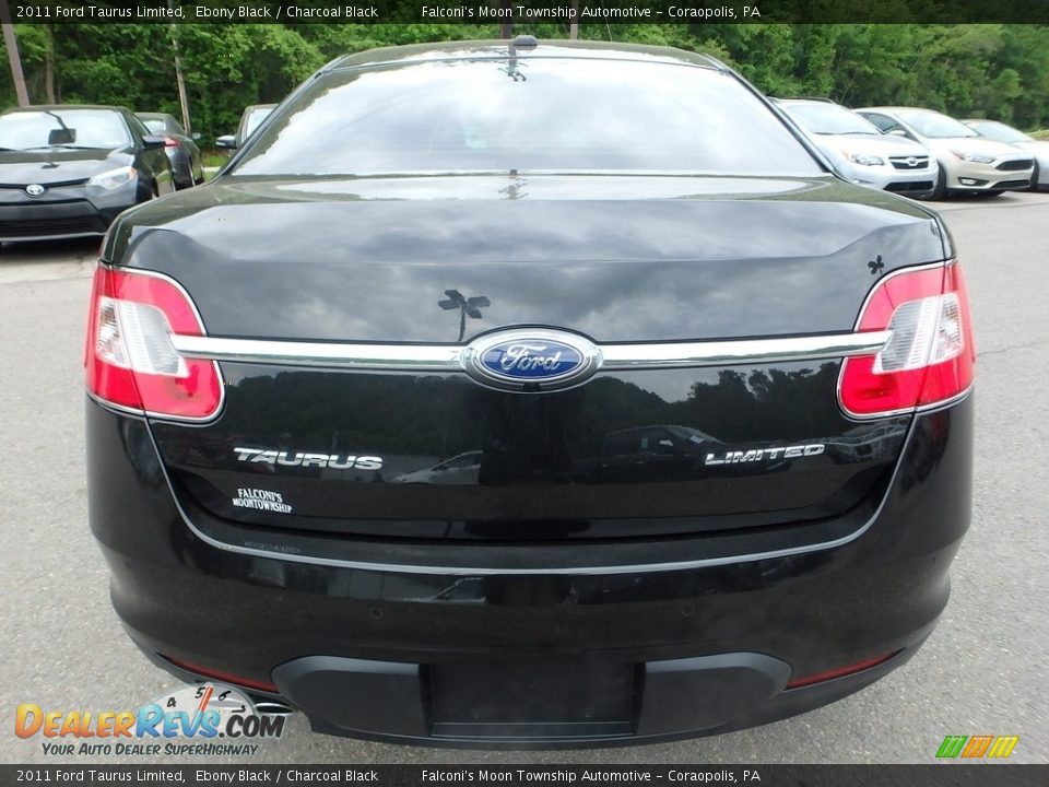 2011 Ford Taurus Limited Ebony Black / Charcoal Black Photo #3