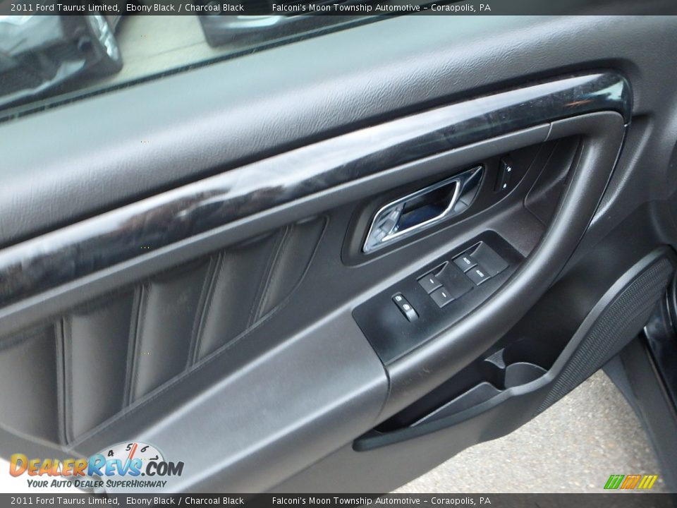 2011 Ford Taurus Limited Ebony Black / Charcoal Black Photo #18