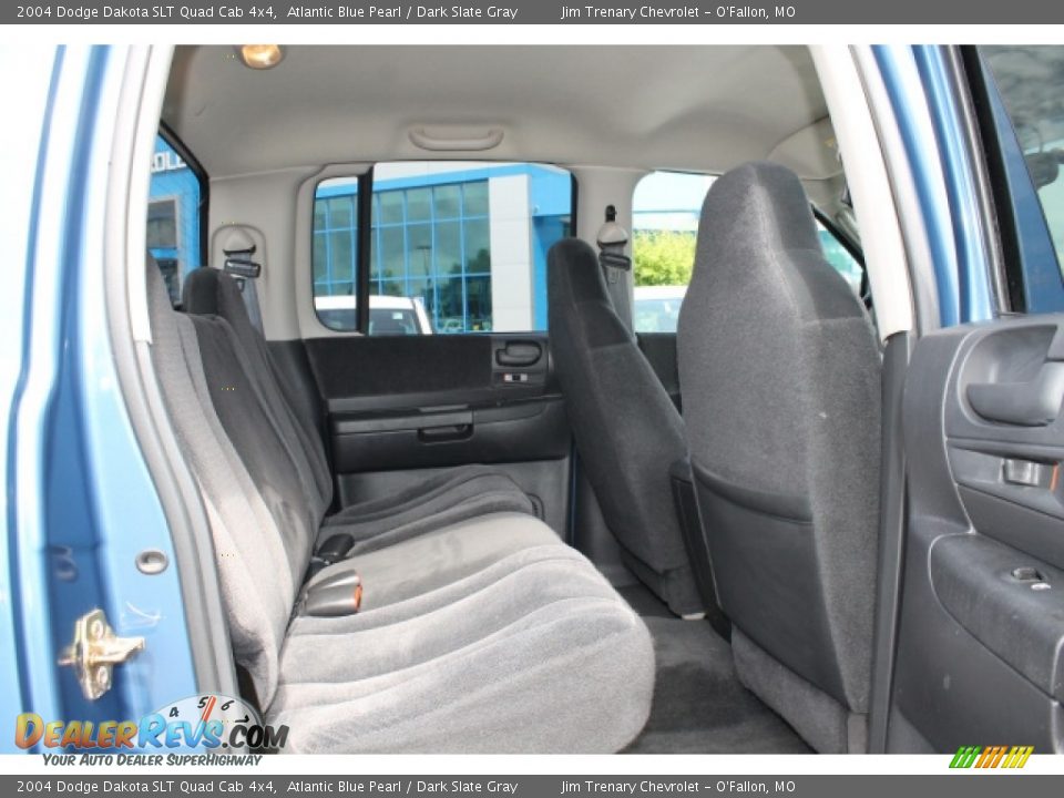 2004 Dodge Dakota SLT Quad Cab 4x4 Atlantic Blue Pearl / Dark Slate Gray Photo #9