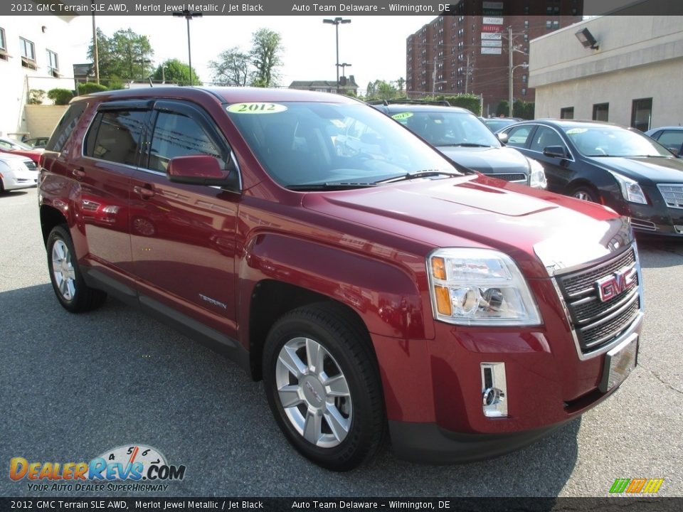 2012 GMC Terrain SLE AWD Merlot Jewel Metallic / Jet Black Photo #7