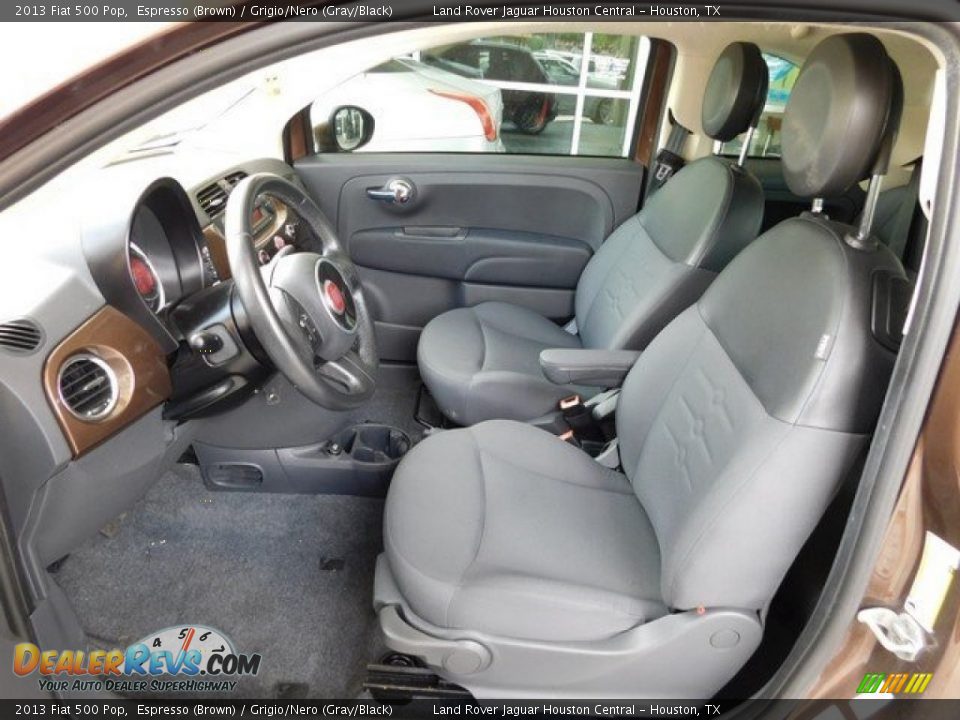 2013 Fiat 500 Pop Espresso (Brown) / Grigio/Nero (Gray/Black) Photo #3