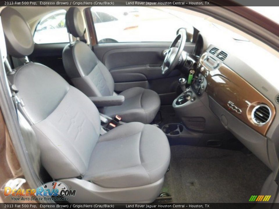 2013 Fiat 500 Pop Espresso (Brown) / Grigio/Nero (Gray/Black) Photo #5