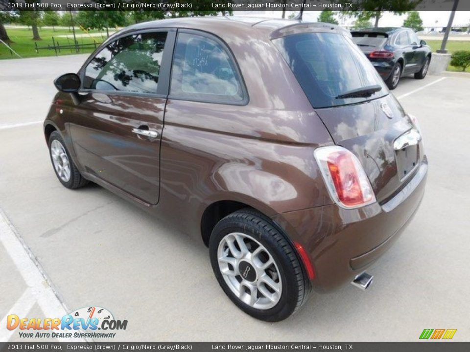 2013 Fiat 500 Pop Espresso (Brown) / Grigio/Nero (Gray/Black) Photo #9