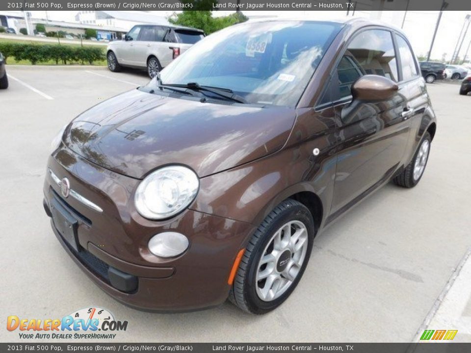 2013 Fiat 500 Pop Espresso (Brown) / Grigio/Nero (Gray/Black) Photo #11