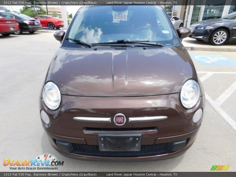 2013 Fiat 500 Pop Espresso (Brown) / Grigio/Nero (Gray/Black) Photo #12