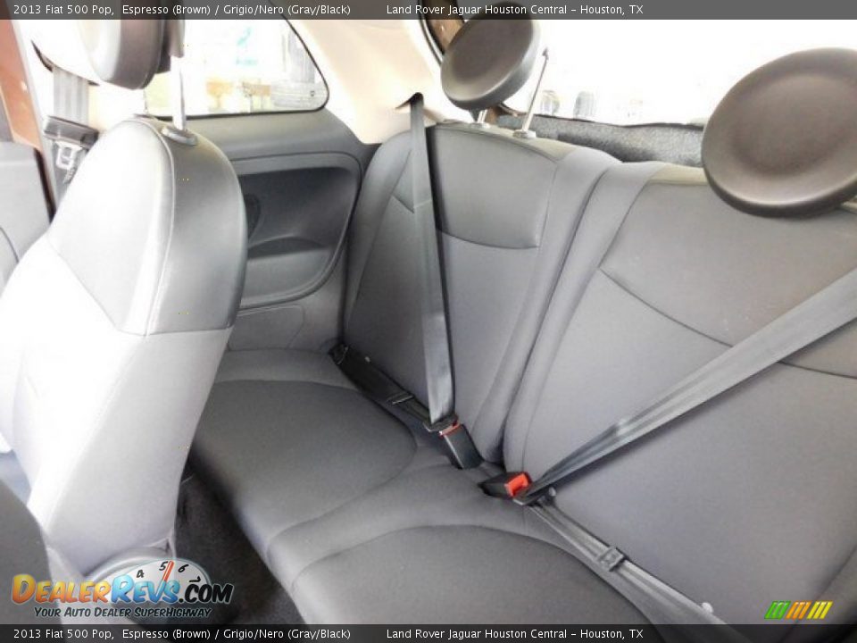 2013 Fiat 500 Pop Espresso (Brown) / Grigio/Nero (Gray/Black) Photo #13