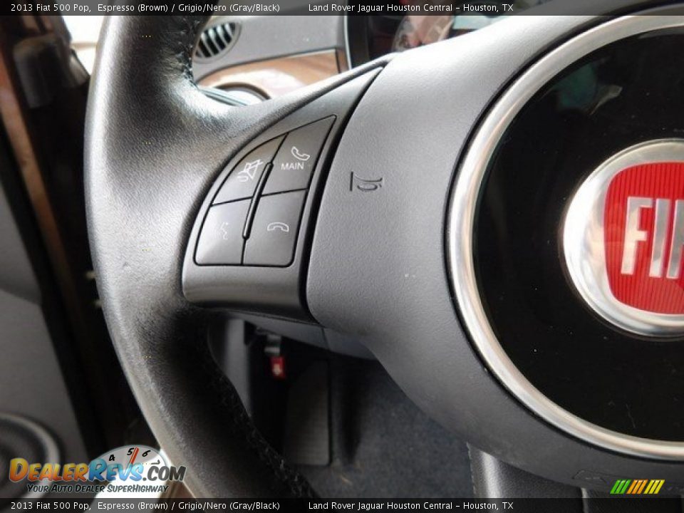 2013 Fiat 500 Pop Espresso (Brown) / Grigio/Nero (Gray/Black) Photo #21