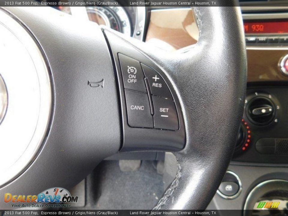 2013 Fiat 500 Pop Espresso (Brown) / Grigio/Nero (Gray/Black) Photo #22