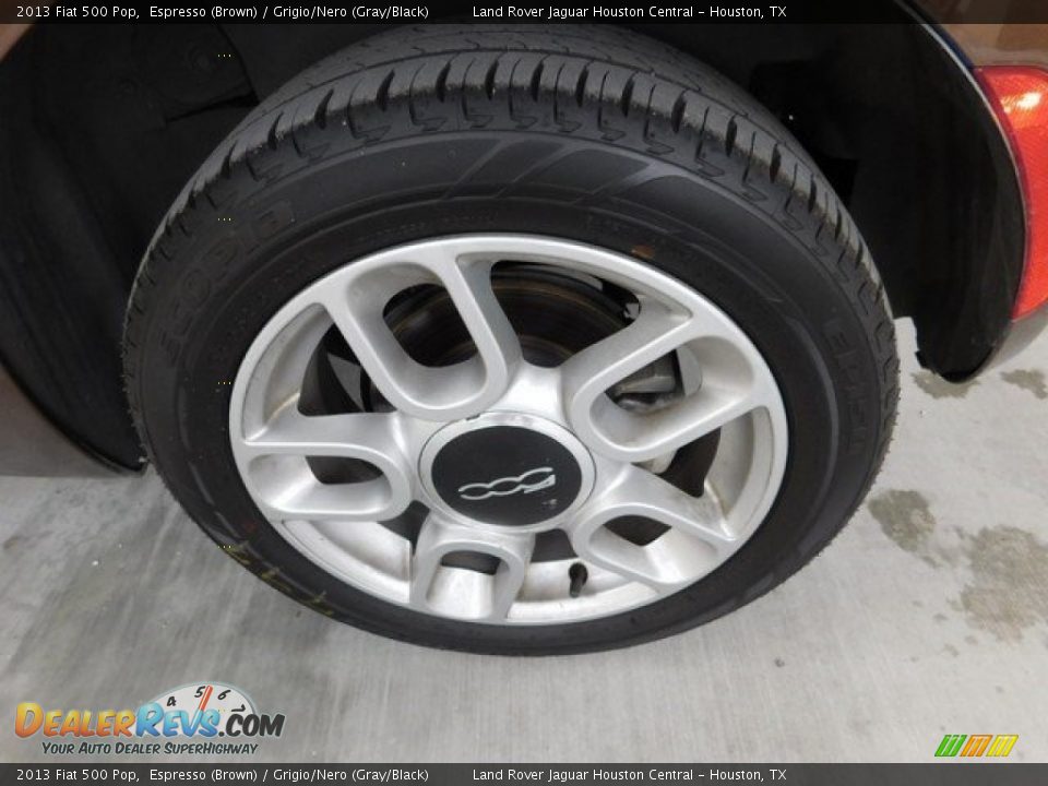 2013 Fiat 500 Pop Espresso (Brown) / Grigio/Nero (Gray/Black) Photo #28