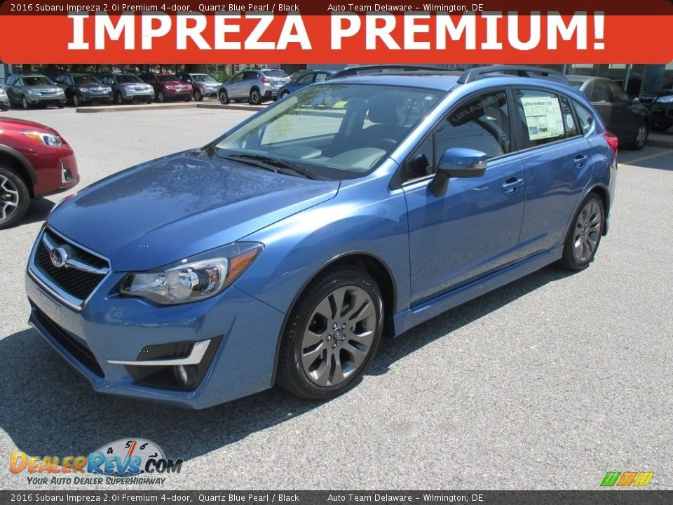 2016 Subaru Impreza 2.0i Premium 4-door Quartz Blue Pearl / Black Photo #1