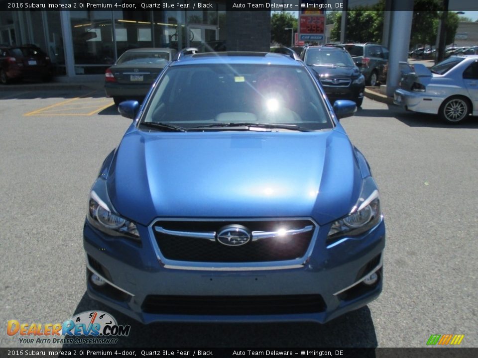 2016 Subaru Impreza 2.0i Premium 4-door Quartz Blue Pearl / Black Photo #2