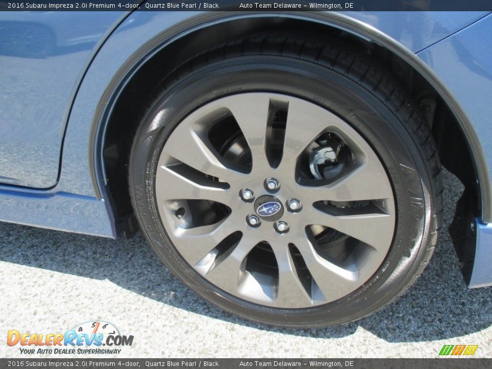 2016 Subaru Impreza 2.0i Premium 4-door Quartz Blue Pearl / Black Photo #7