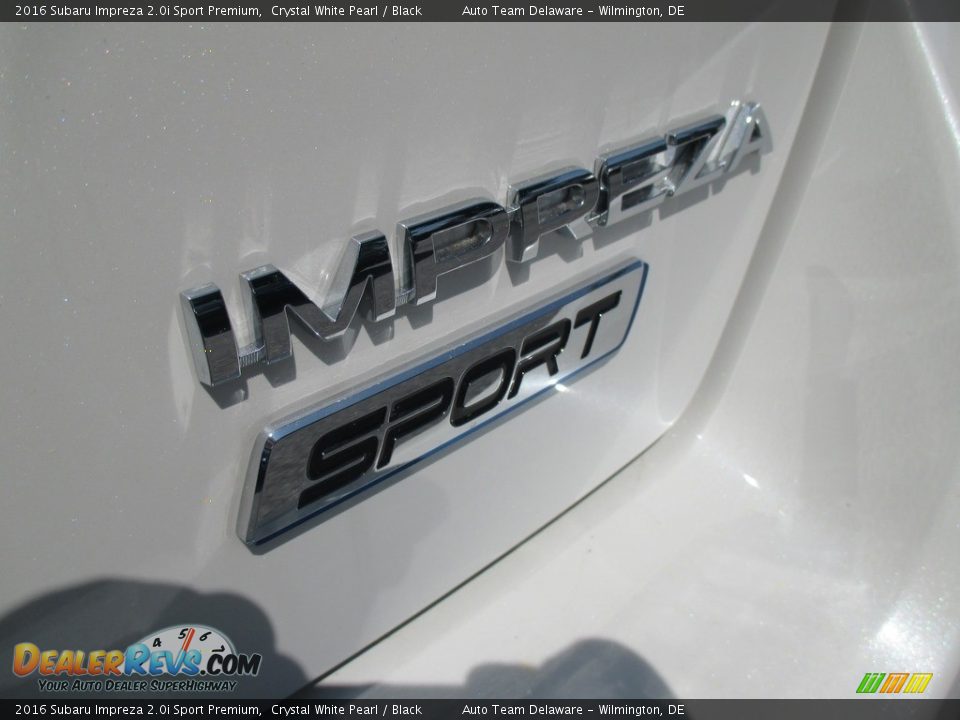 2016 Subaru Impreza 2.0i Sport Premium Crystal White Pearl / Black Photo #11