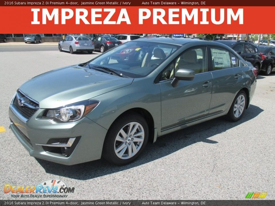 2016 Subaru Impreza 2.0i Premium 4-door Jasmine Green Metallic / Ivory Photo #1
