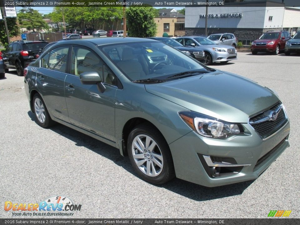2016 Subaru Impreza 2.0i Premium 4-door Jasmine Green Metallic / Ivory Photo #3