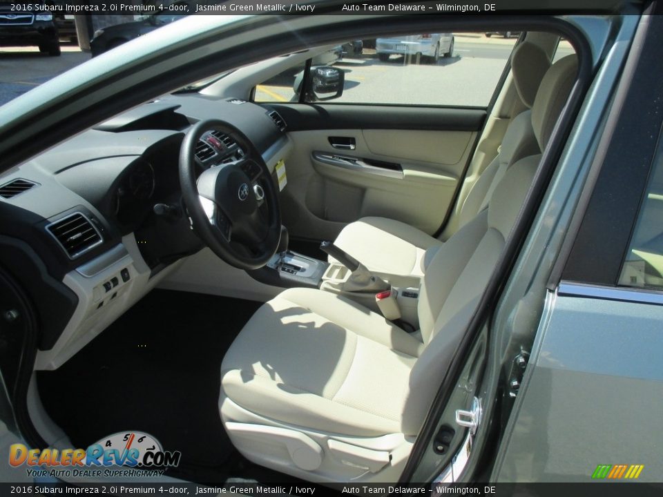 2016 Subaru Impreza 2.0i Premium 4-door Jasmine Green Metallic / Ivory Photo #6