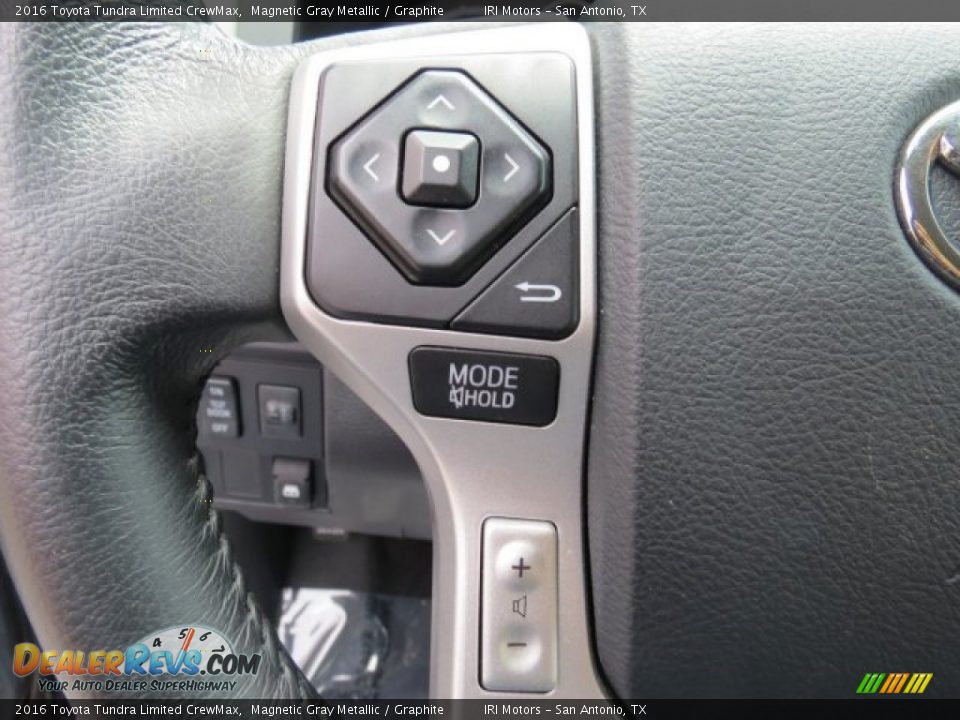 2016 Toyota Tundra Limited CrewMax Magnetic Gray Metallic / Graphite Photo #17