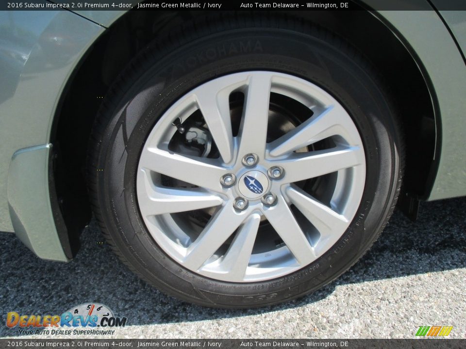 2016 Subaru Impreza 2.0i Premium 4-door Jasmine Green Metallic / Ivory Photo #7