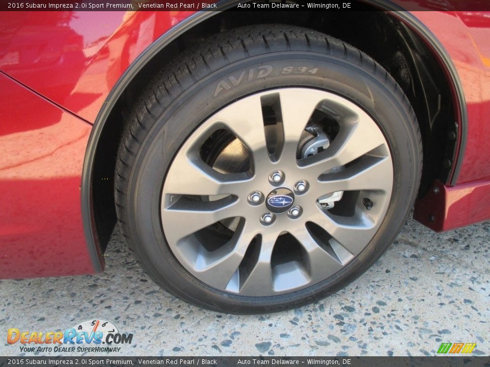 2016 Subaru Impreza 2.0i Sport Premium Venetian Red Pearl / Black Photo #9