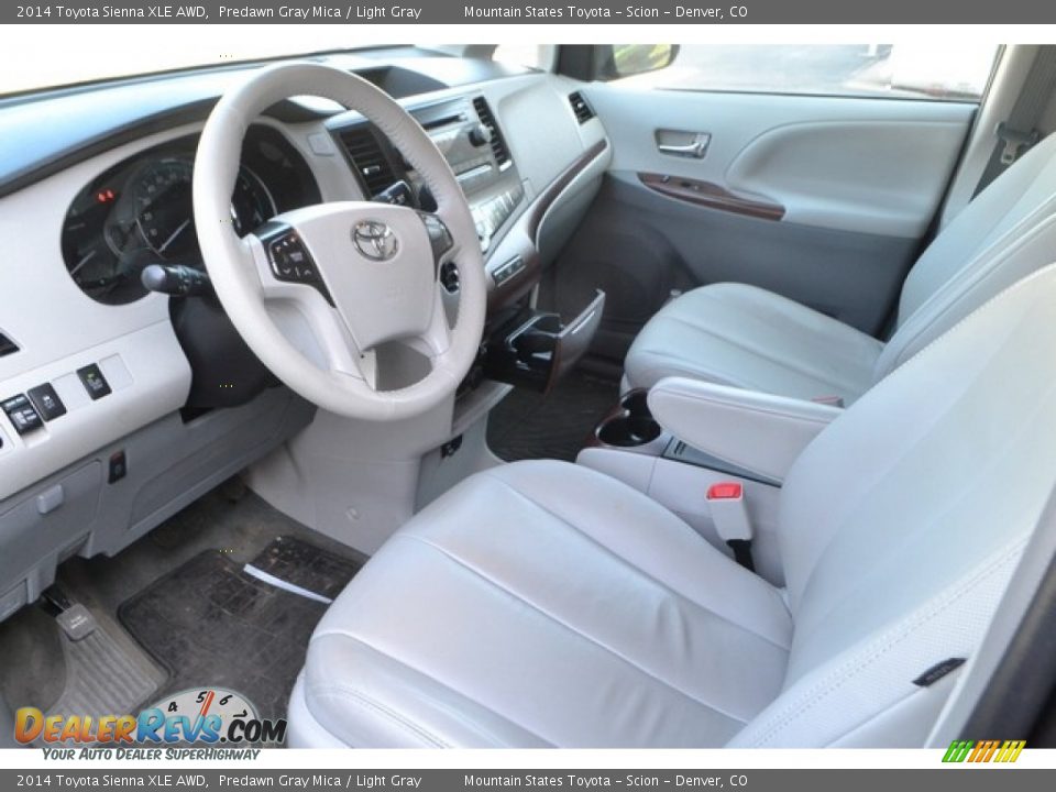2014 Toyota Sienna XLE AWD Predawn Gray Mica / Light Gray Photo #7