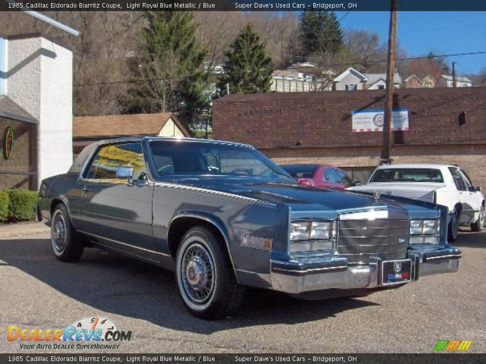 1985 Cadillac Eldorado Biarritz Coupe Light Royal Blue Metallic / Blue Photo #2