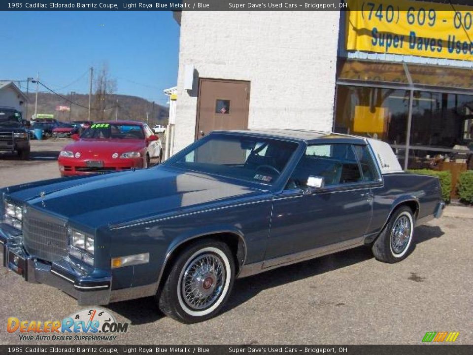 1985 Cadillac Eldorado Biarritz Coupe Light Royal Blue Metallic / Blue Photo #3