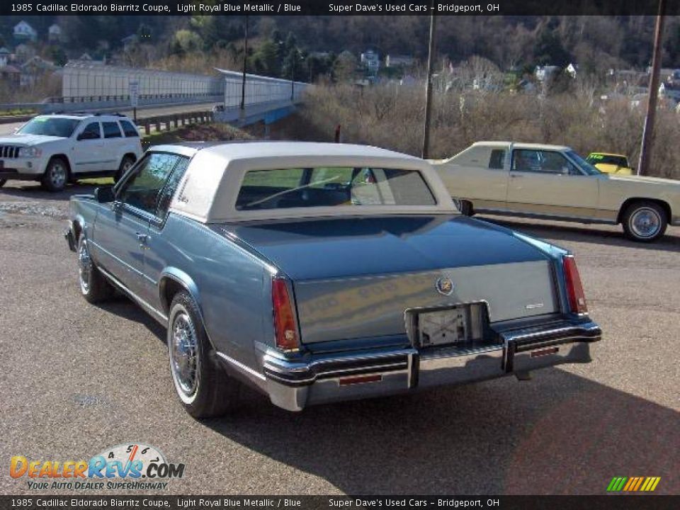 1985 Cadillac Eldorado Biarritz Coupe Light Royal Blue Metallic / Blue Photo #8