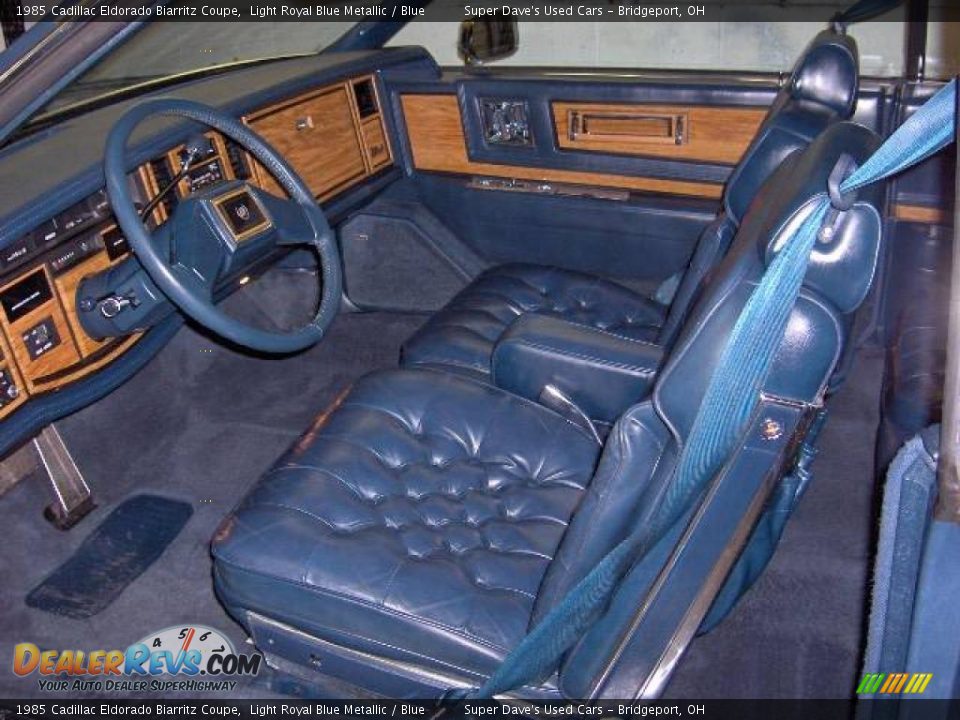 1985 Cadillac Eldorado Biarritz Coupe Light Royal Blue Metallic / Blue Photo #13