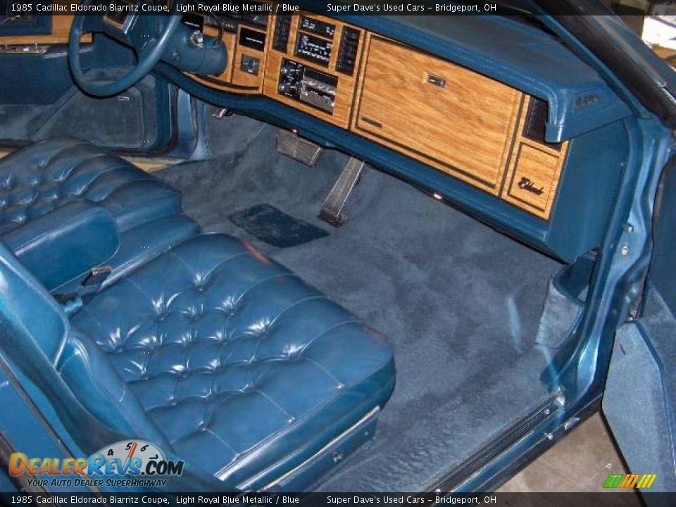 1985 Cadillac Eldorado Biarritz Coupe Light Royal Blue Metallic / Blue Photo #14