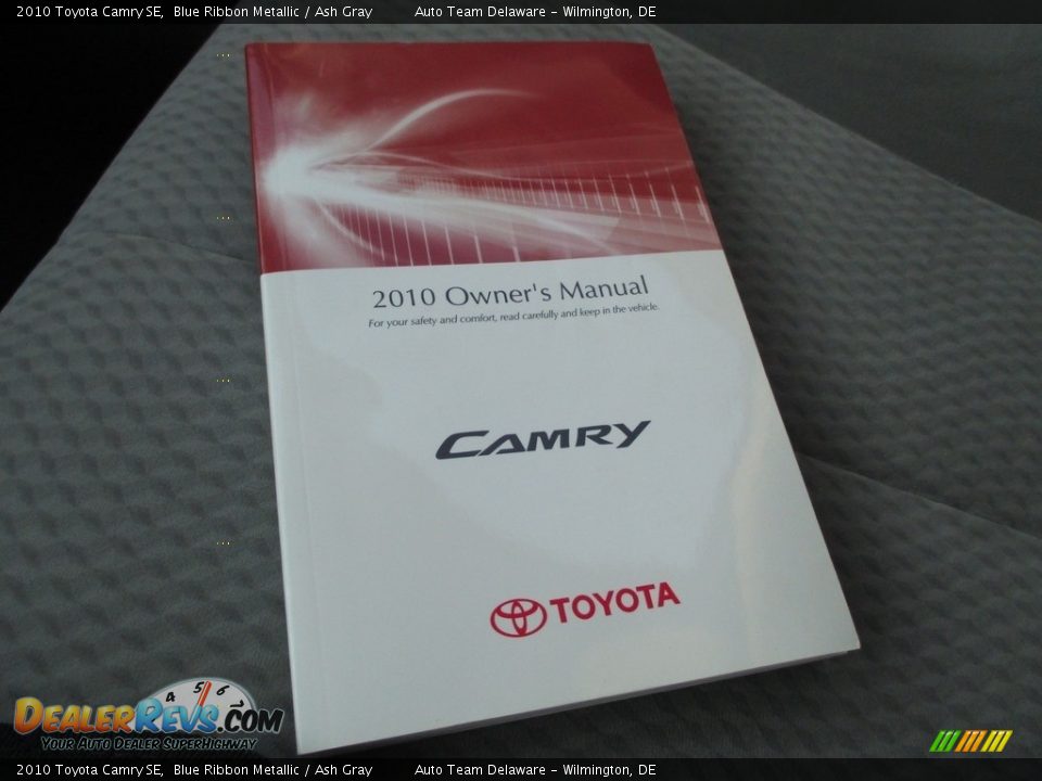 2010 Toyota Camry SE Blue Ribbon Metallic / Ash Gray Photo #24