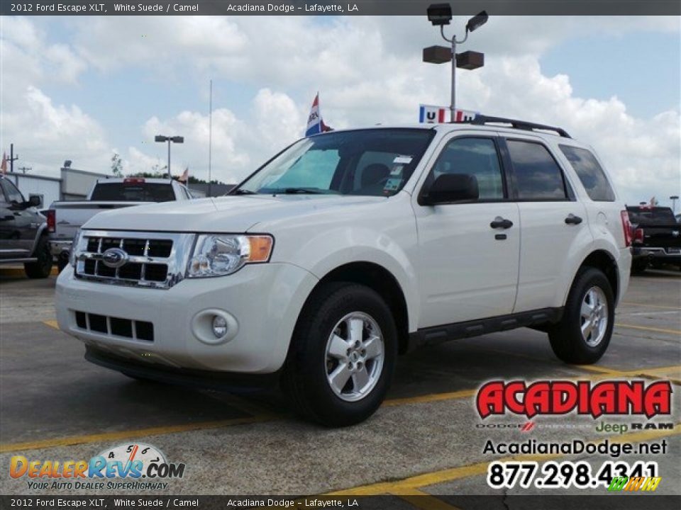 2012 Ford Escape XLT White Suede / Camel Photo #1