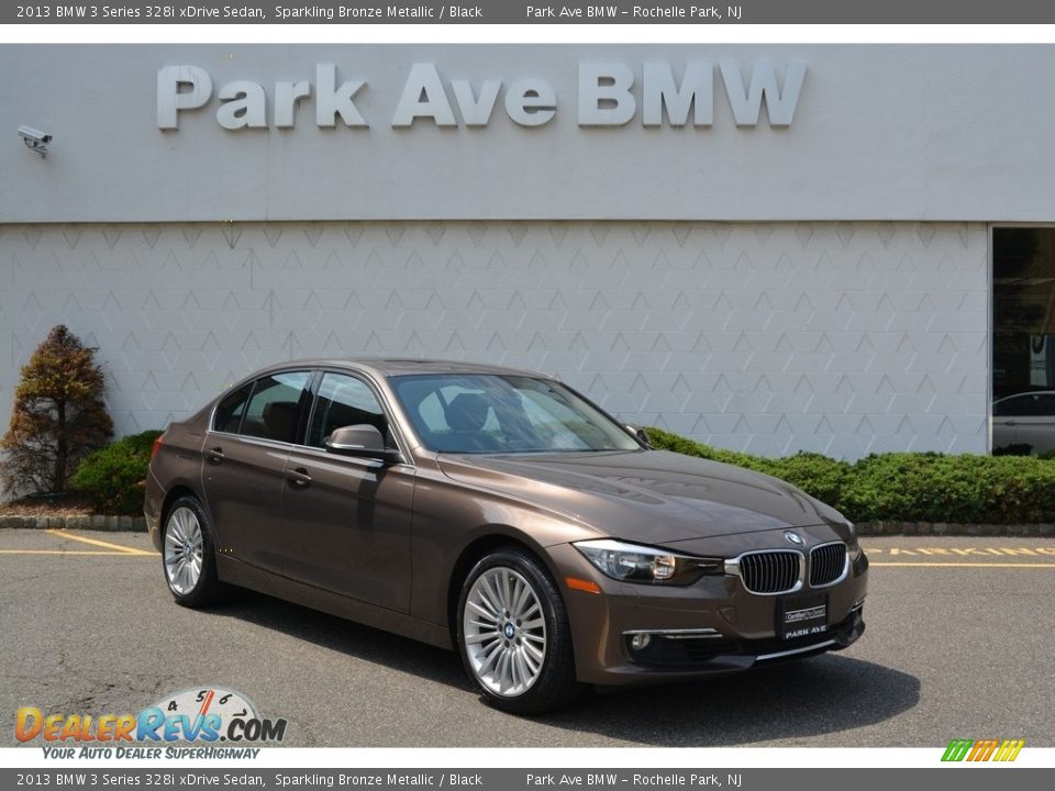 2013 BMW 3 Series 328i xDrive Sedan Sparkling Bronze Metallic / Black Photo #1