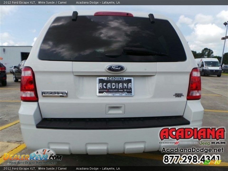 2012 Ford Escape XLT White Suede / Camel Photo #6