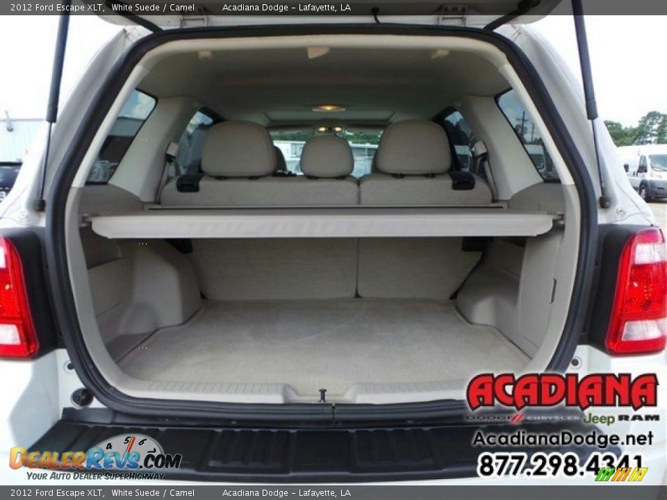 2012 Ford Escape XLT White Suede / Camel Photo #7