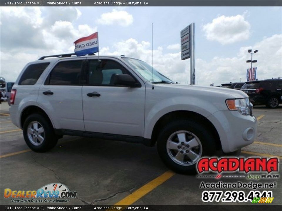 2012 Ford Escape XLT White Suede / Camel Photo #11