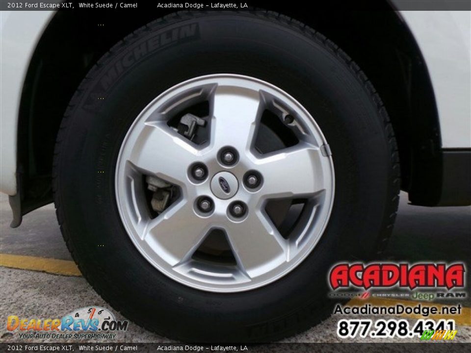 2012 Ford Escape XLT White Suede / Camel Photo #14