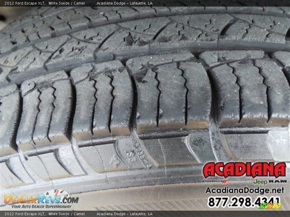 2012 Ford Escape XLT White Suede / Camel Photo #15
