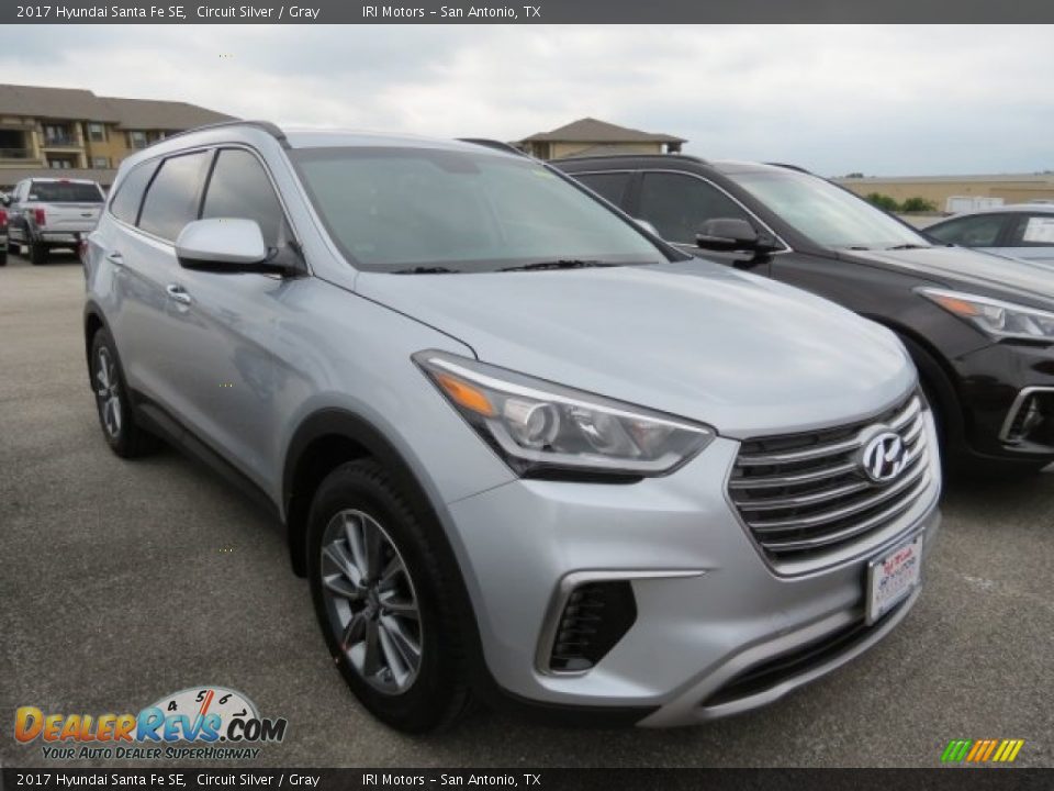 2017 Hyundai Santa Fe SE Circuit Silver / Gray Photo #3