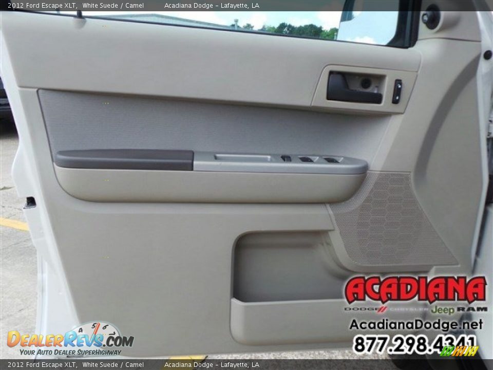 2012 Ford Escape XLT White Suede / Camel Photo #17