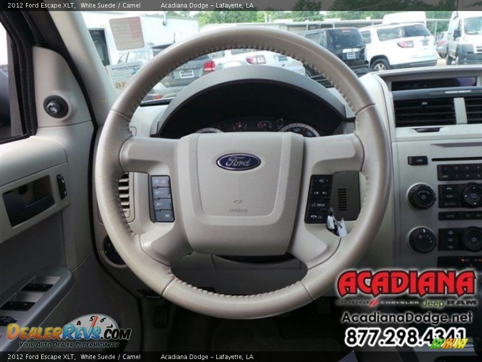 2012 Ford Escape XLT White Suede / Camel Photo #20
