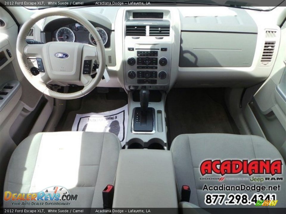 2012 Ford Escape XLT White Suede / Camel Photo #23