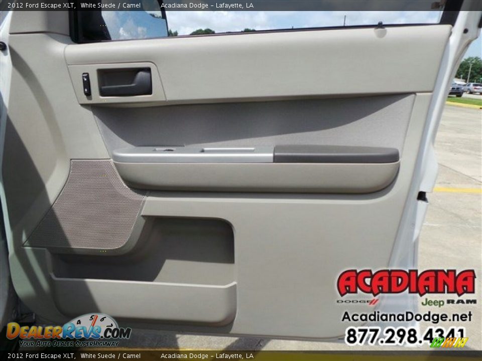 2012 Ford Escape XLT White Suede / Camel Photo #25