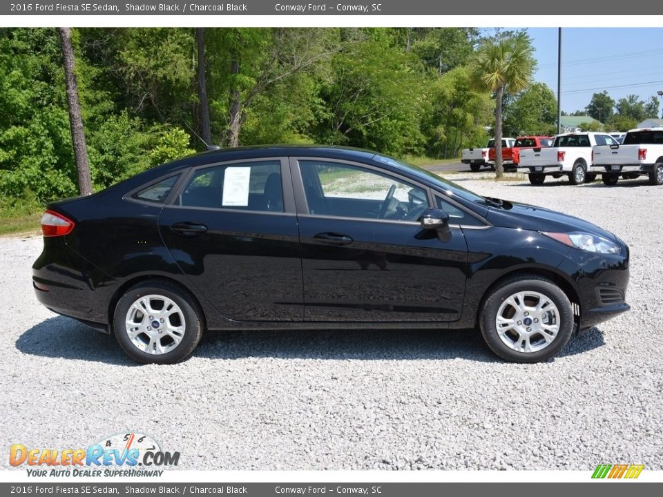 2016 Ford Fiesta SE Sedan Shadow Black / Charcoal Black Photo #2